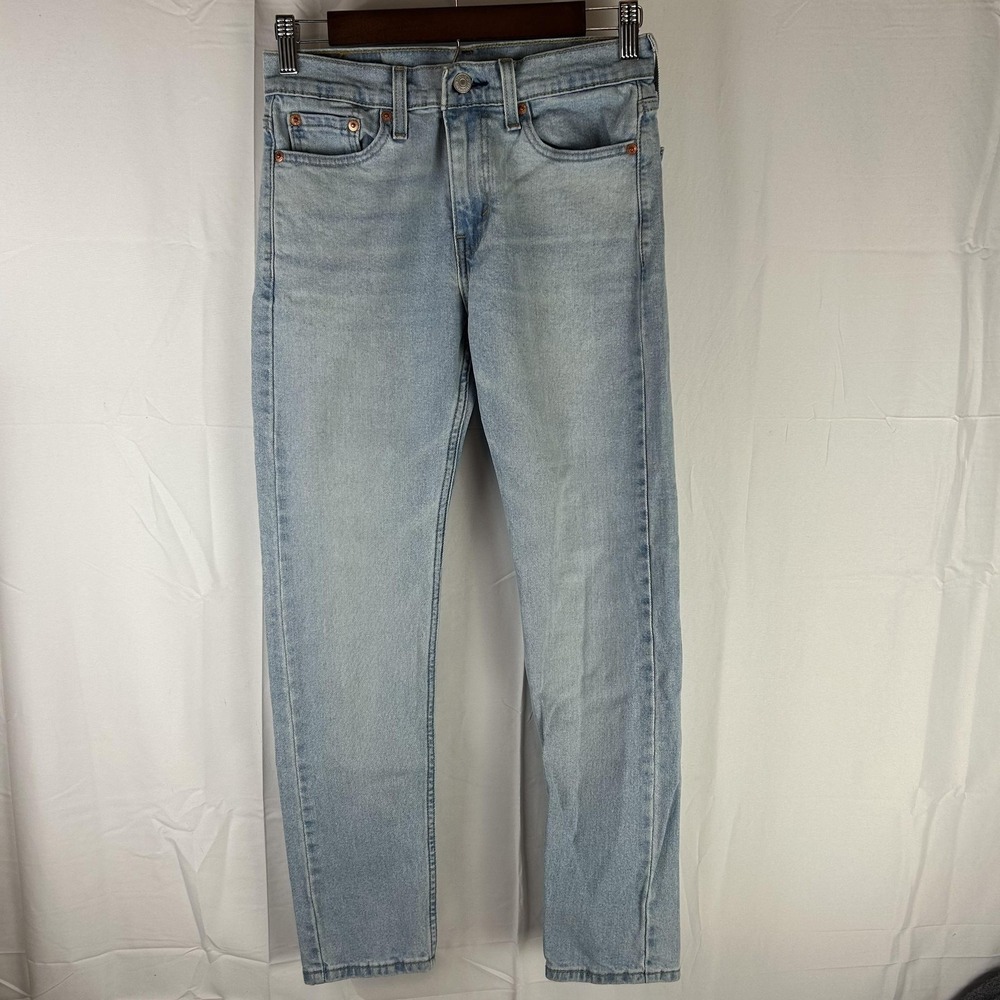 Levis 510‎ Jeans Mens 27x30 Light Wash Slim Skinny Fit Stretch Denim Pants
